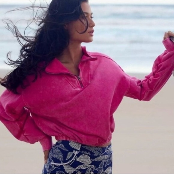 FP Movement by Free People Tops - Free People Movement Valley Girl Pullover in Punch Crush NWT Size Small